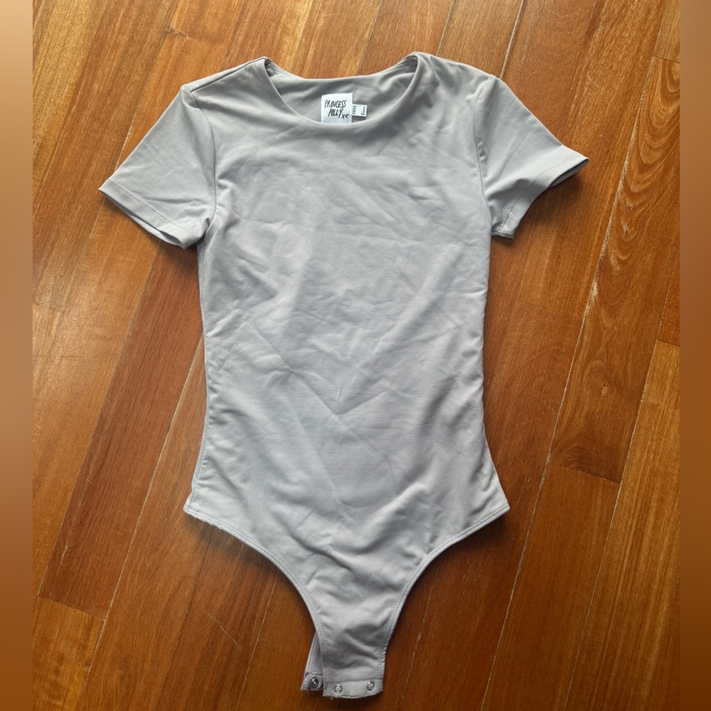 Princess Polly Light Gray Kids Bodysuit